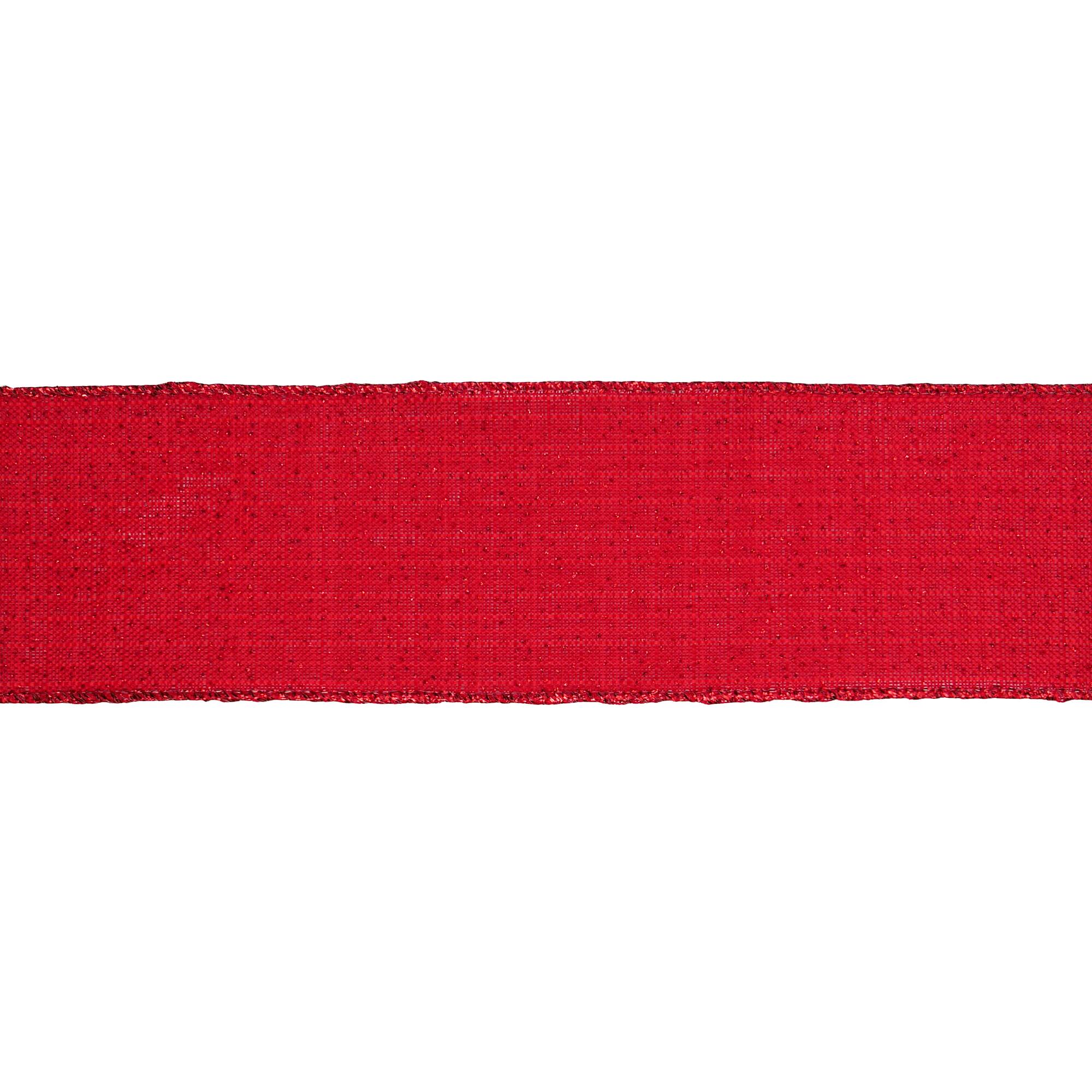 2.5" x 20ft. Red Wired Shimmer Ribbon by Celebrate It®